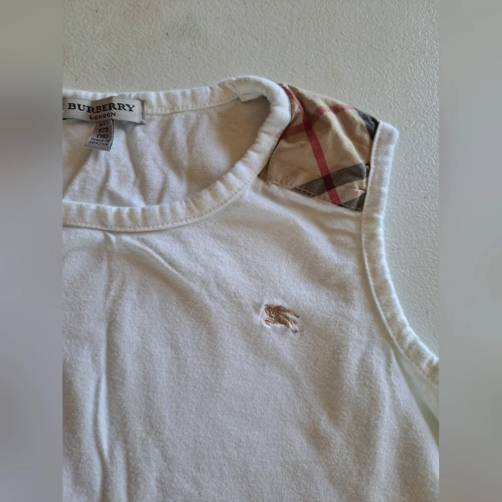 Burberry White and Blue Matching Set